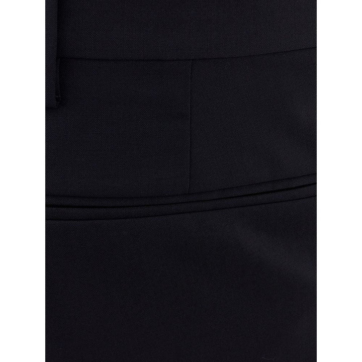 Valentino Garavani Black Wool Dress Pants