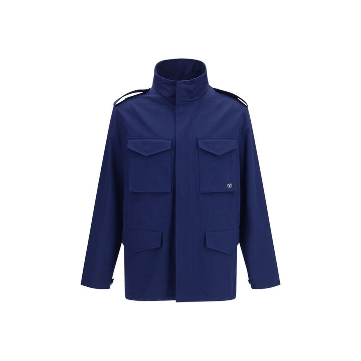 Men’s Valentino Garavani Blue Cotton Coat