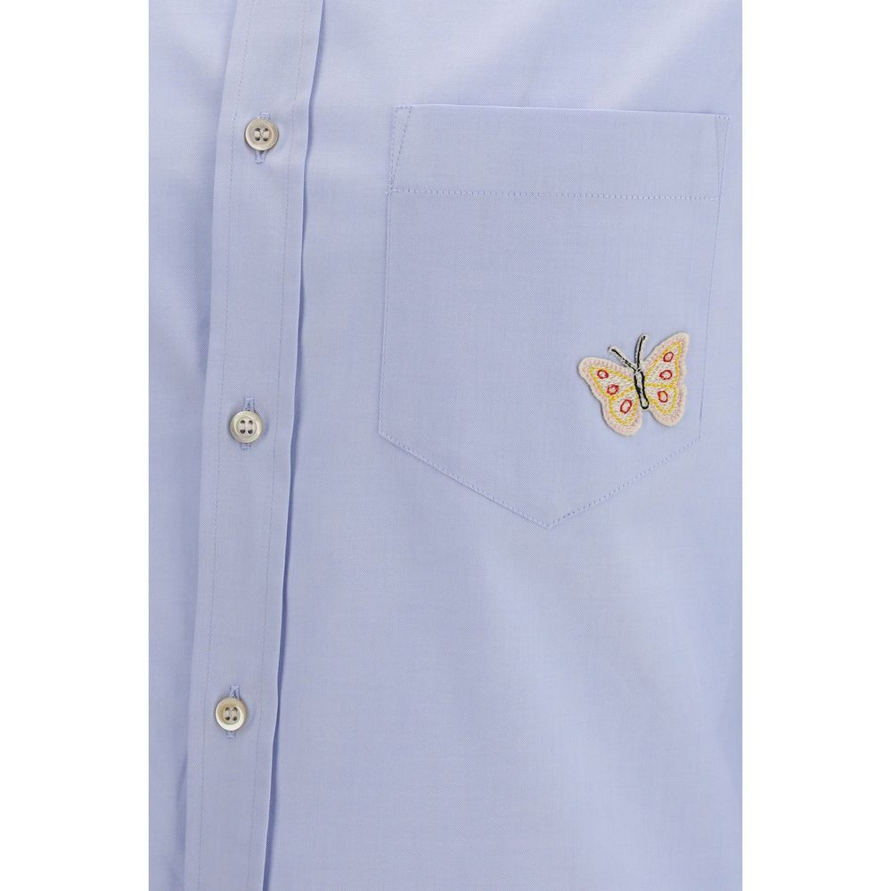Men’s Valentino Garavani Blue Cotton Dress Shirt