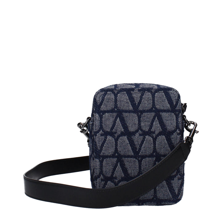 Men’s Valentino Garavani Blue Fabric Crossbody Bag