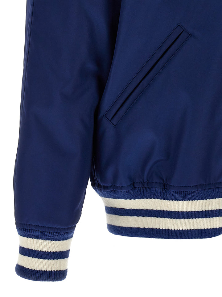 Men’s Valentino Garavani Blue Polyamide Bomber