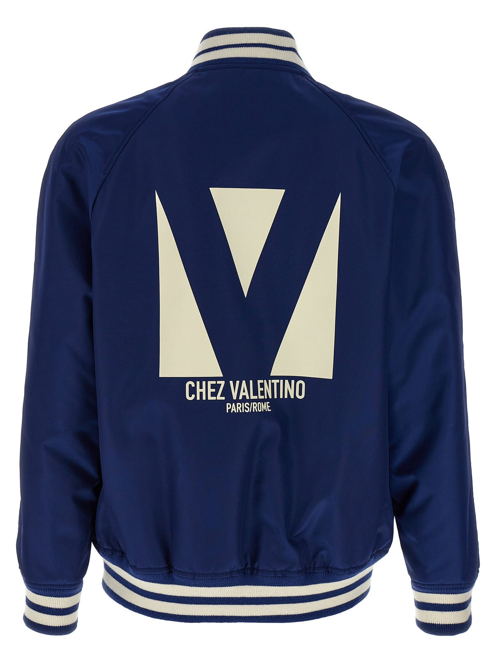 Men’s Valentino Garavani Blue Polyamide Bomber