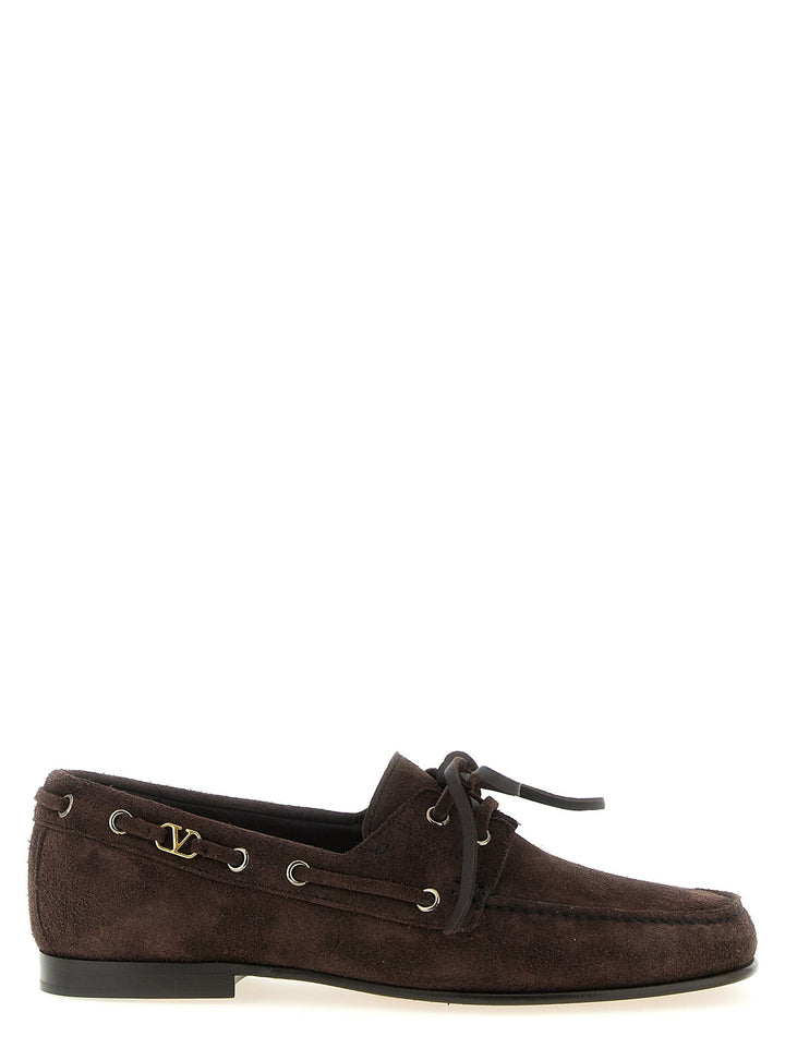Men’s Valentino Garavani Brown Cowhide Slip-on Loafers