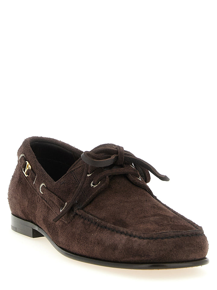 Men’s Valentino Garavani Brown Cowhide Slip-on Loafers