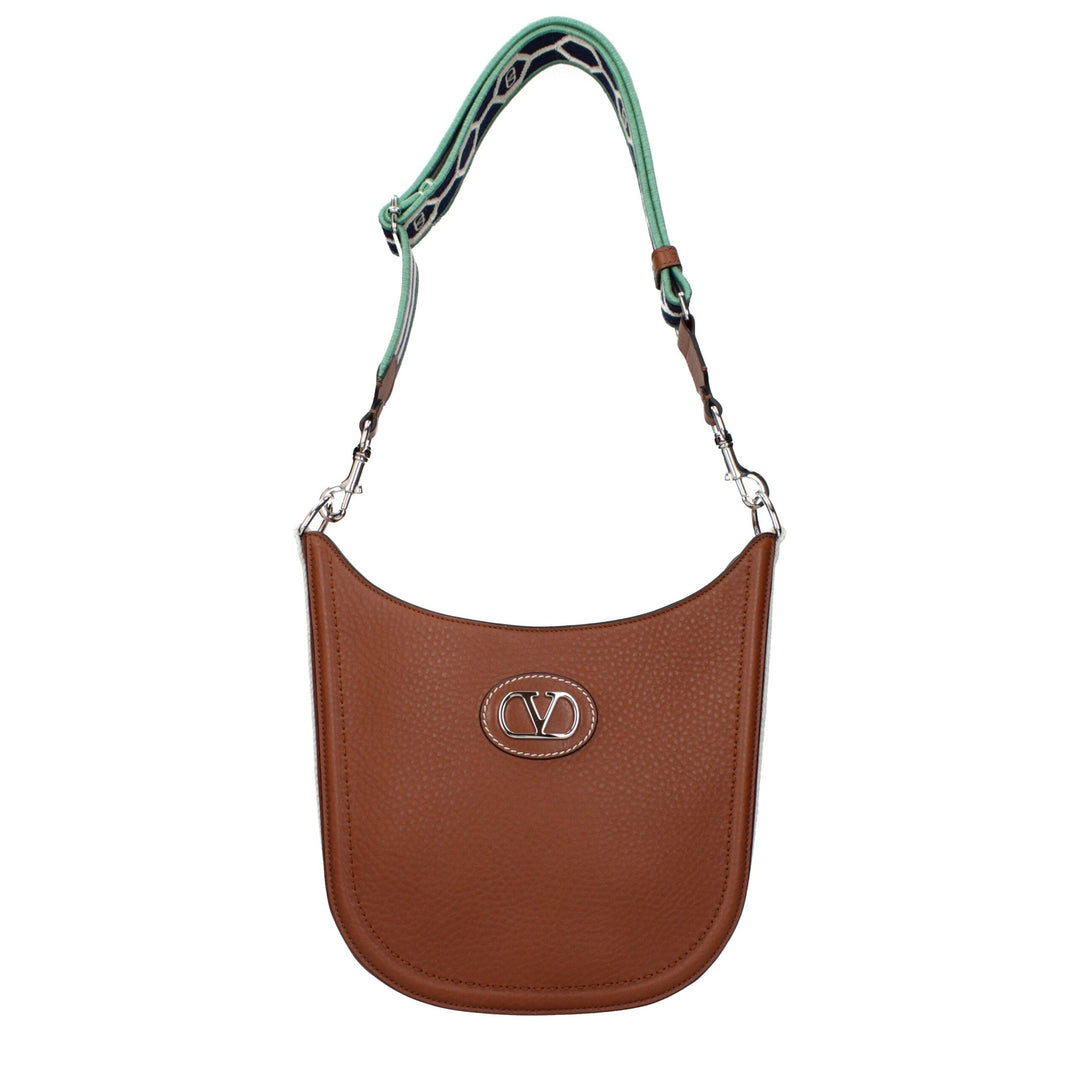 Men’s Valentino Garavani Brown Leather Crossbody Bag