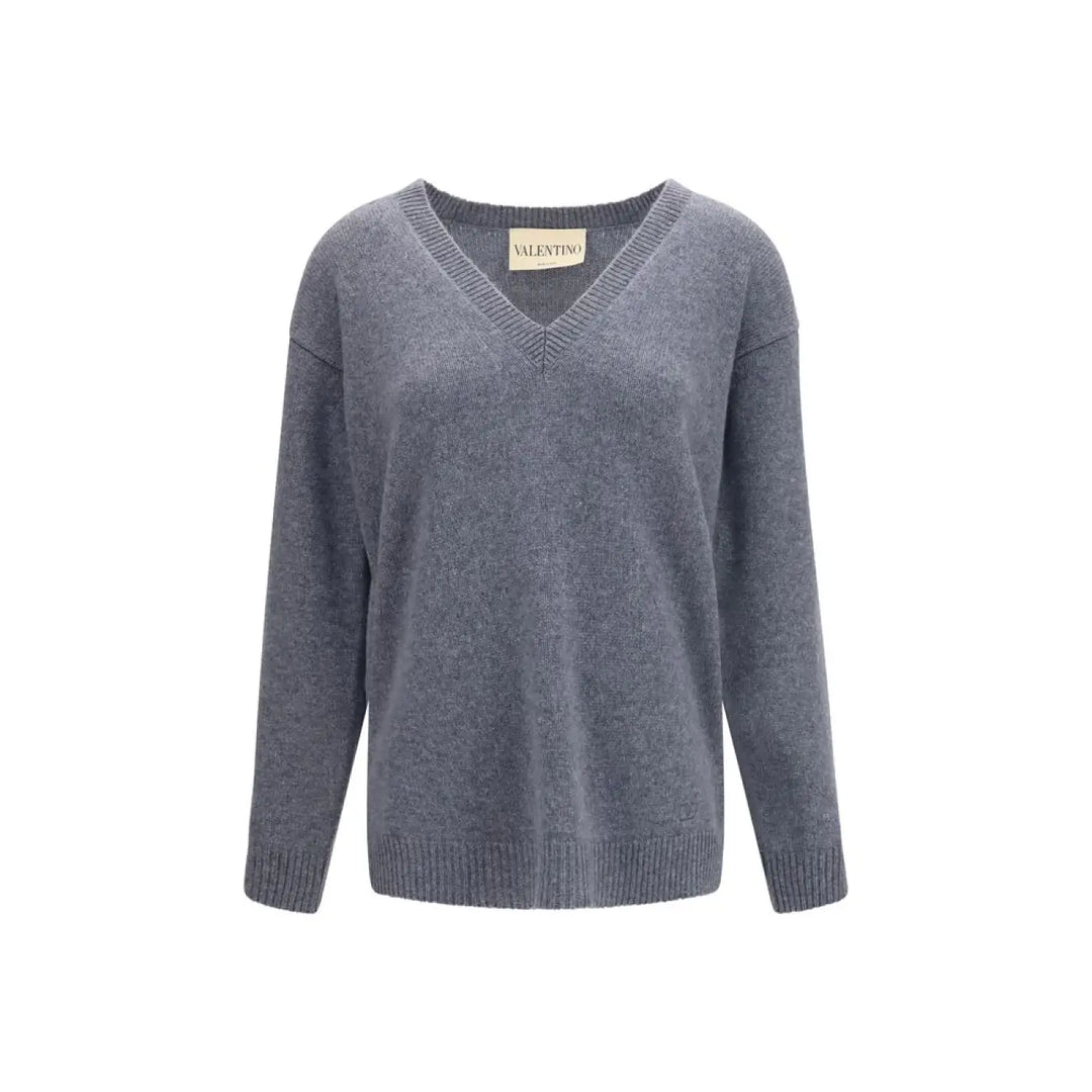Men’s Valentino Garavani Gray Cashmere Sweater