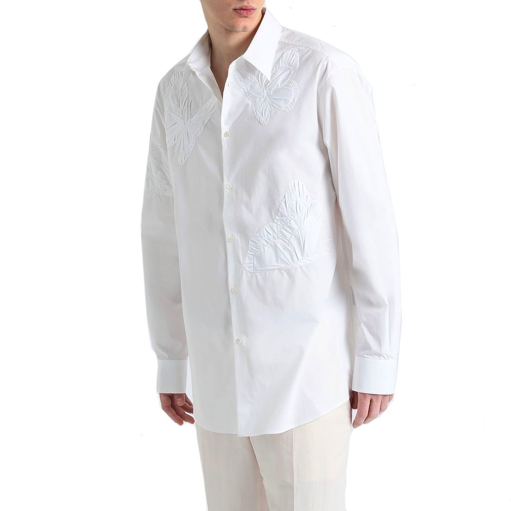 Men’s Valentino Garavani White Cotton Dress Shirt