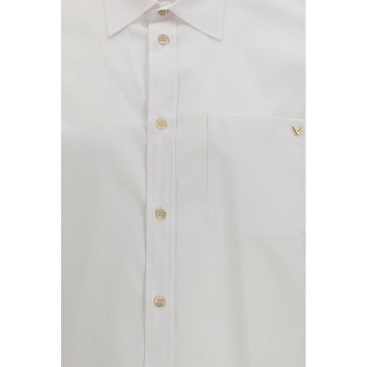 Valentino Garavani White Cotton Dress Shirt