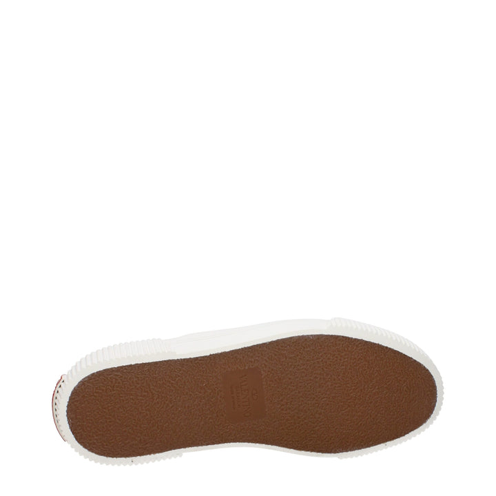 Men’s Valentino Garavani White Fabric Slip-on Loafers