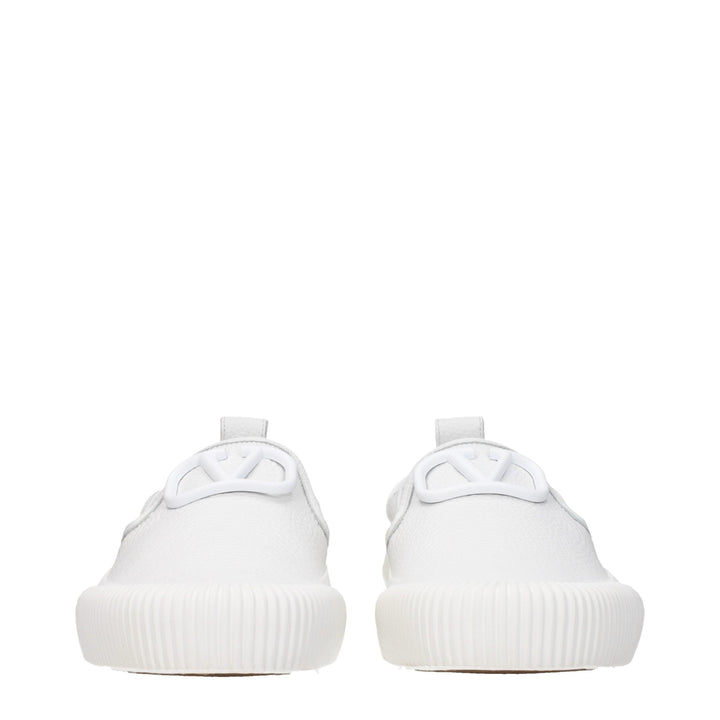 Men’s Valentino Garavani White Leather Slip-on Loafers
