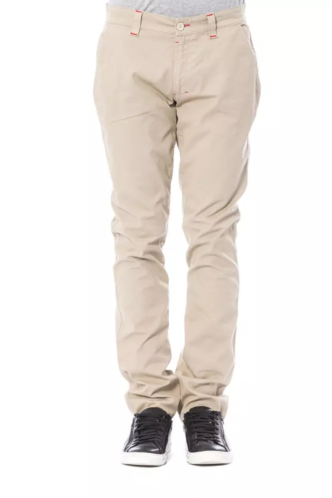 Men’s Verri Beige Cotton Men Chino Pant