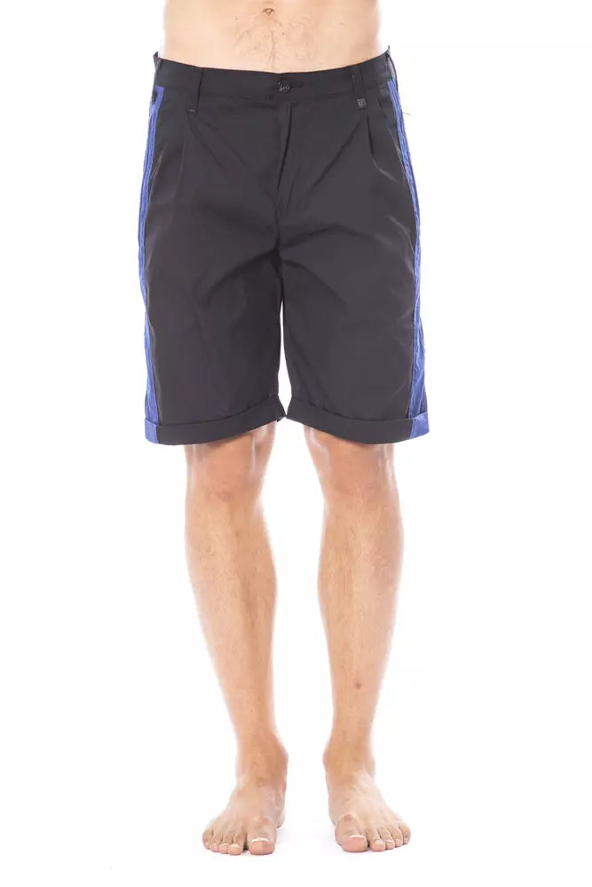 Men’s Verri Black Cotton Casual Short