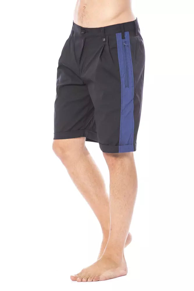 Men’s Verri Black Cotton Casual Short