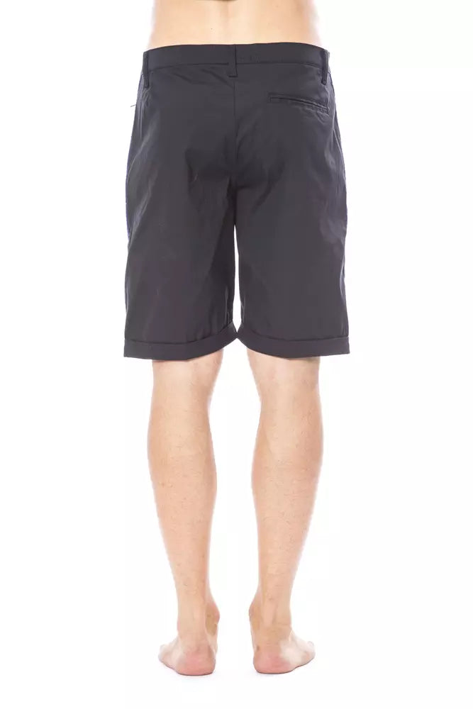 Men’s Verri Black Cotton Casual Short