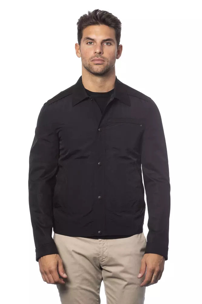 Men’s Verri Black Cotton Men Bomber Jacket