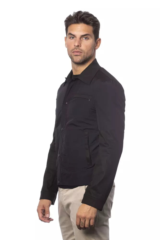 Men’s Verri Black Cotton Men Bomber Jacket