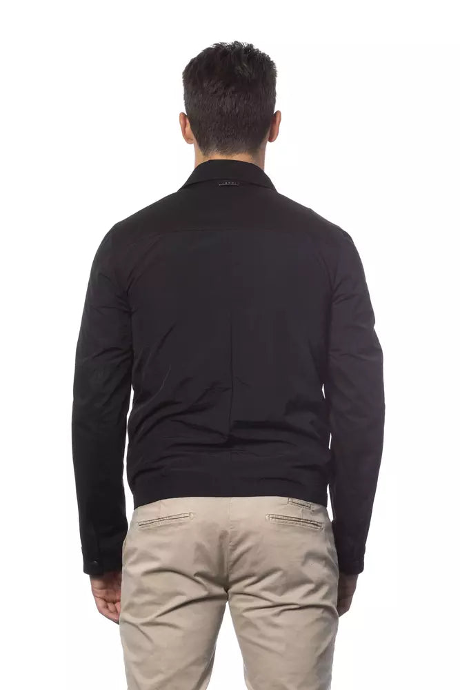 Men’s Verri Black Cotton Men Bomber Jacket