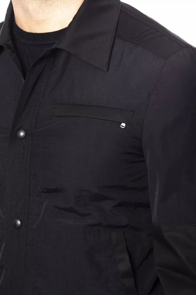 Men’s Verri Black Cotton Men Bomber Jacket