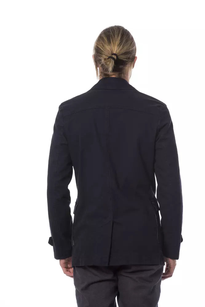 Men’s Verri Blue Cotton Blazer
