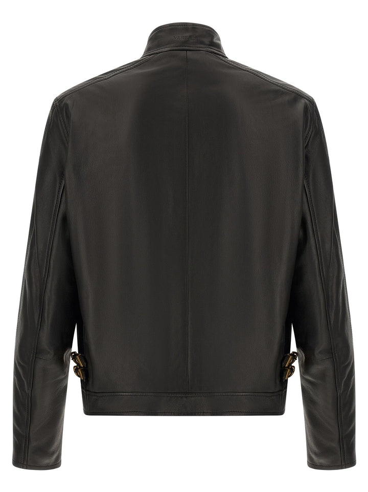 Men’s Versace Black Lamb Leather Jacket