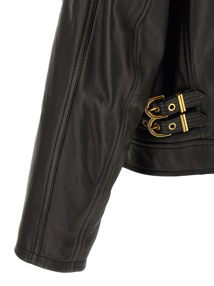 Men’s Versace Black Lamb Leather Jacket
