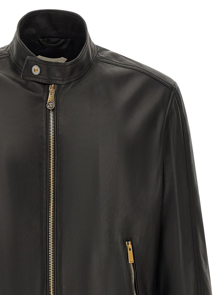 Men’s Versace Black Lamb Leather Jacket