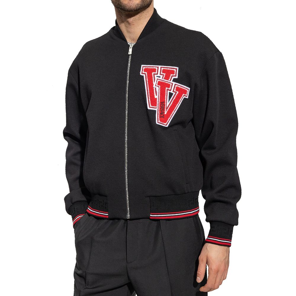 Men’s Versace Black Virgin Wool Bomber