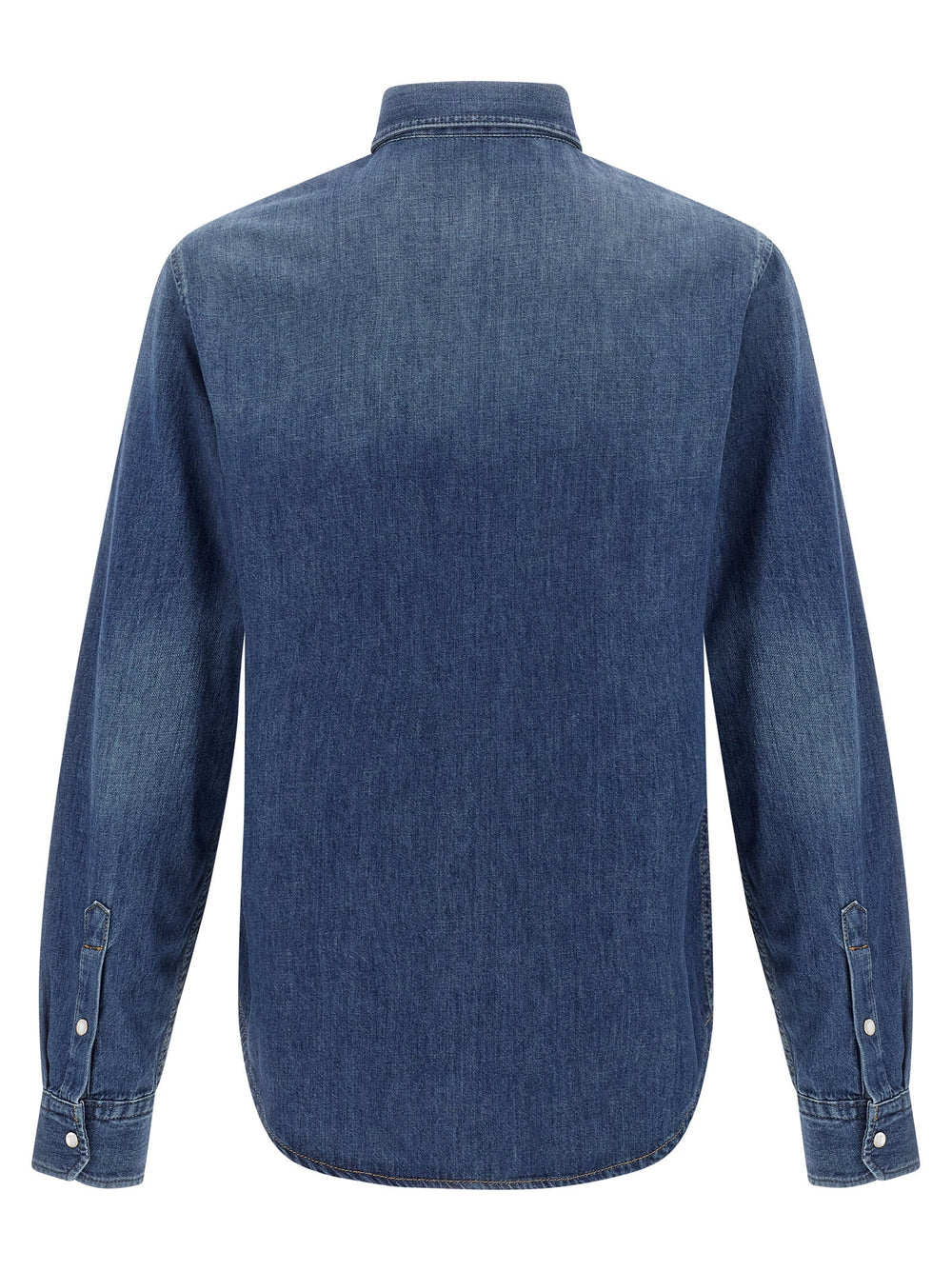 Versace Blue Cotton Blouse
