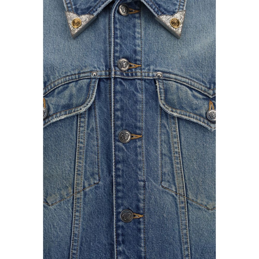 Men’s Versace Blue Cotton Denim Jacket