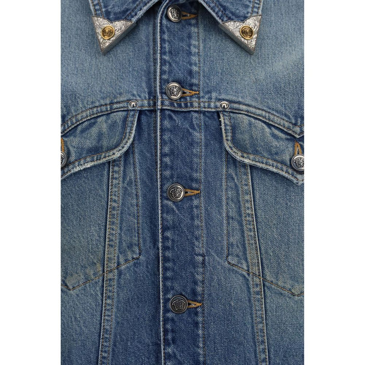 Men’s Versace Blue Cotton Denim Jacket