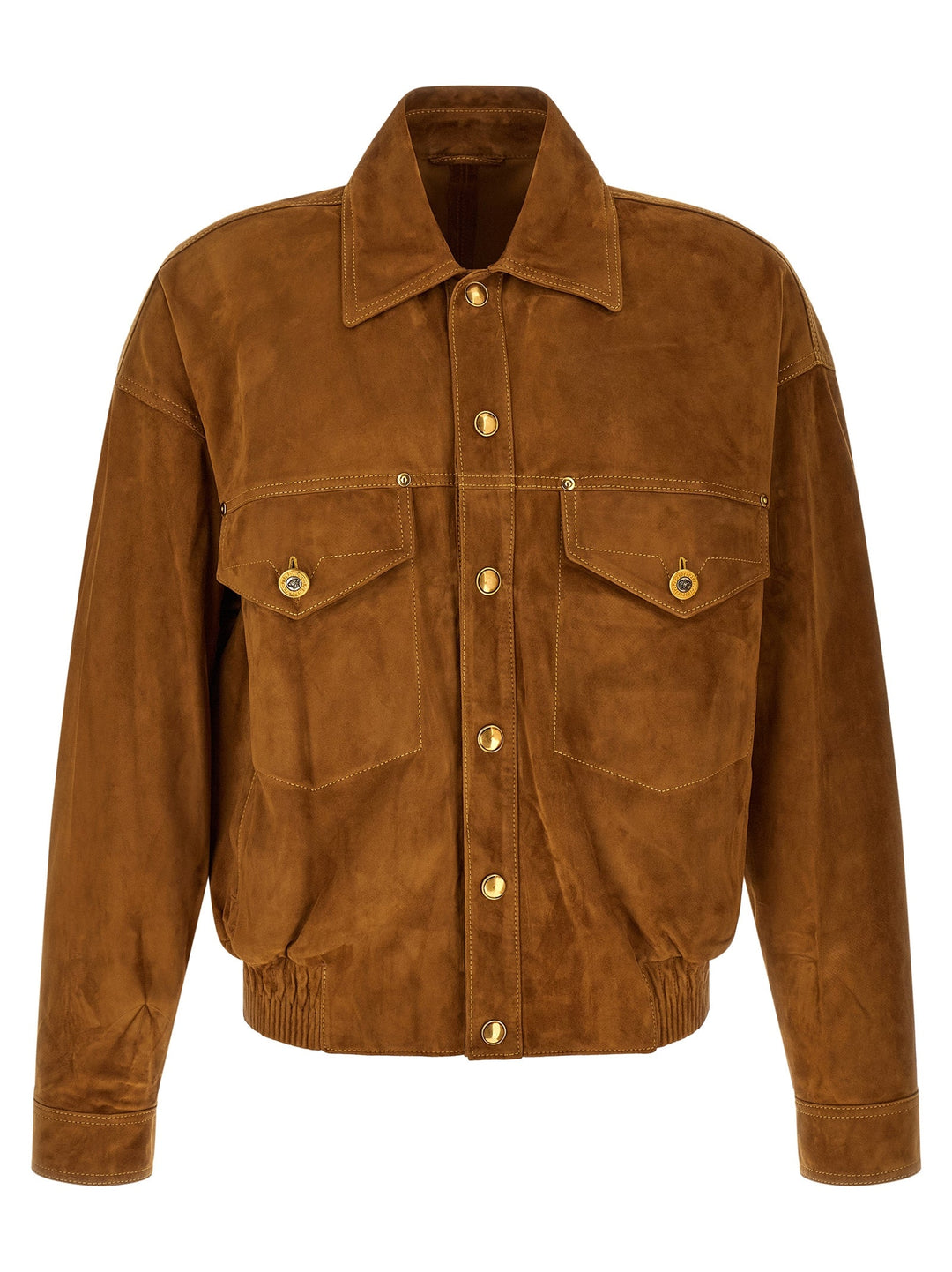 Men’s Versace Brown Lamb Leather Jacket