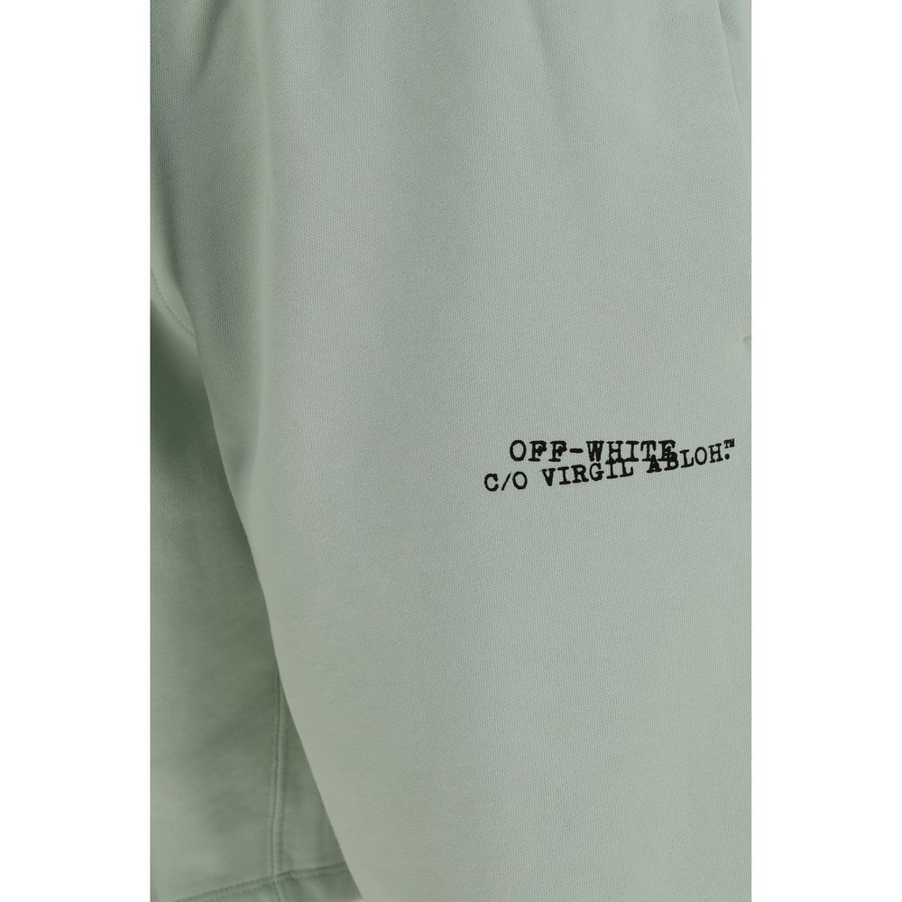 Men’s Off-white Bicolor Cotton Bermuda Shorts