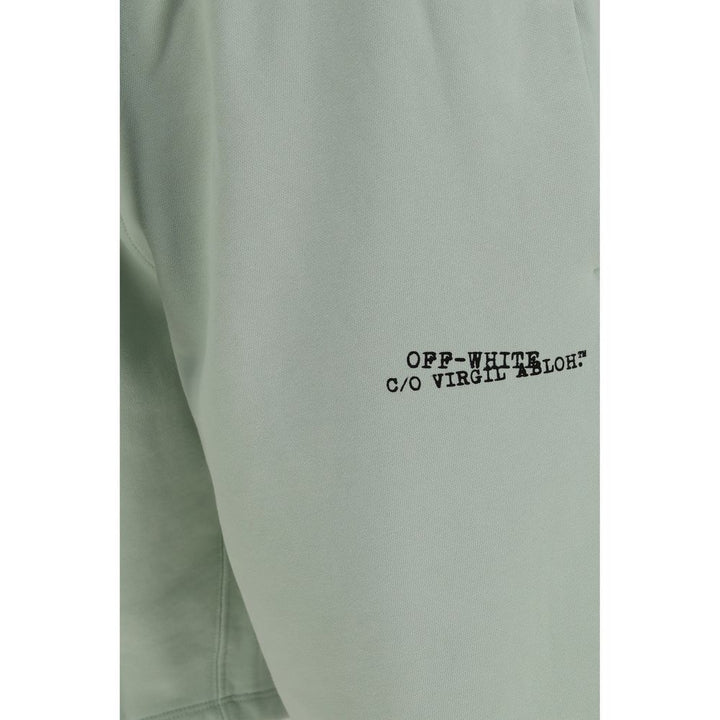 Men’s Off-white Bicolor Cotton Bermuda Shorts
