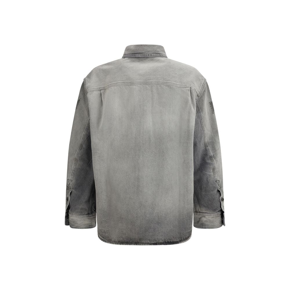 Off-white Gray Denim Shirt