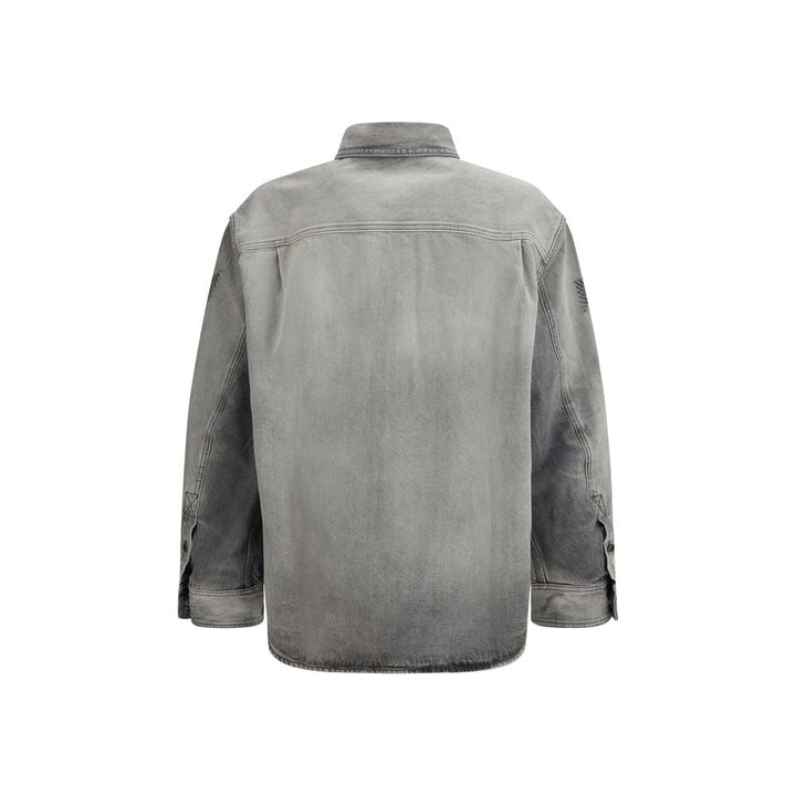Off-white Gray Denim Shirt