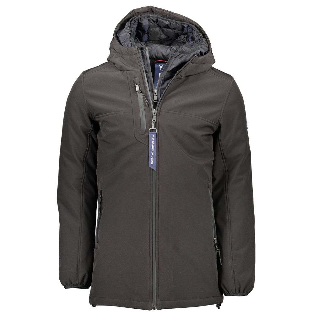 Men’s Yes Zee Black Polyester Jackets &amp; Coat