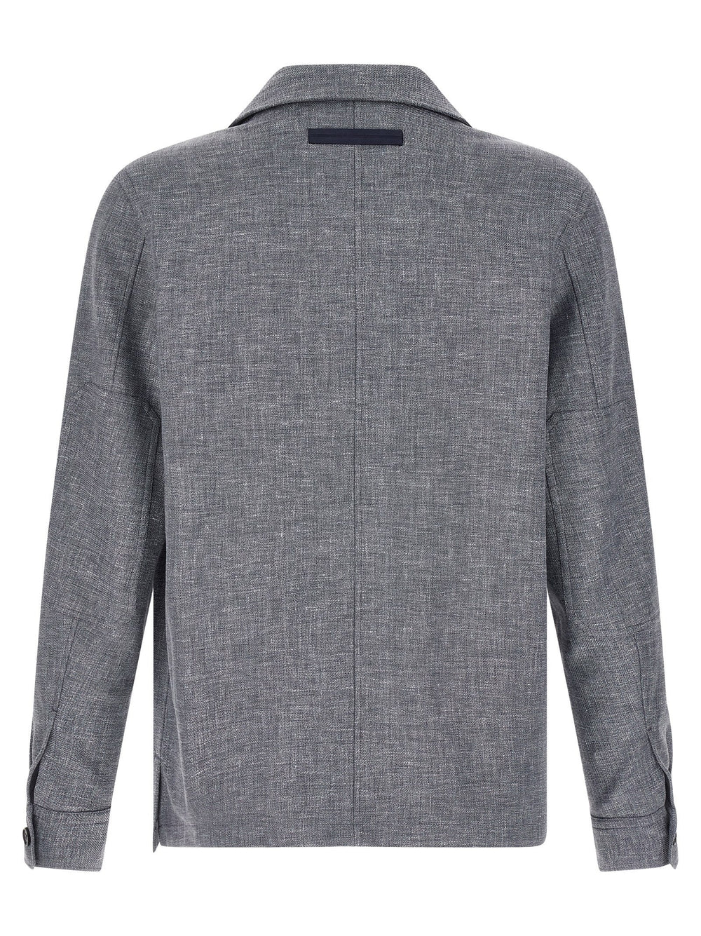 Zegna Blue Linen Blouse