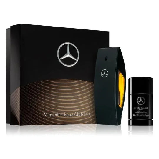 Mercedes Benz Club Black Gift Set for Men Eau De Toilette and Deodorant Men’s Sets Mercedes-Benz