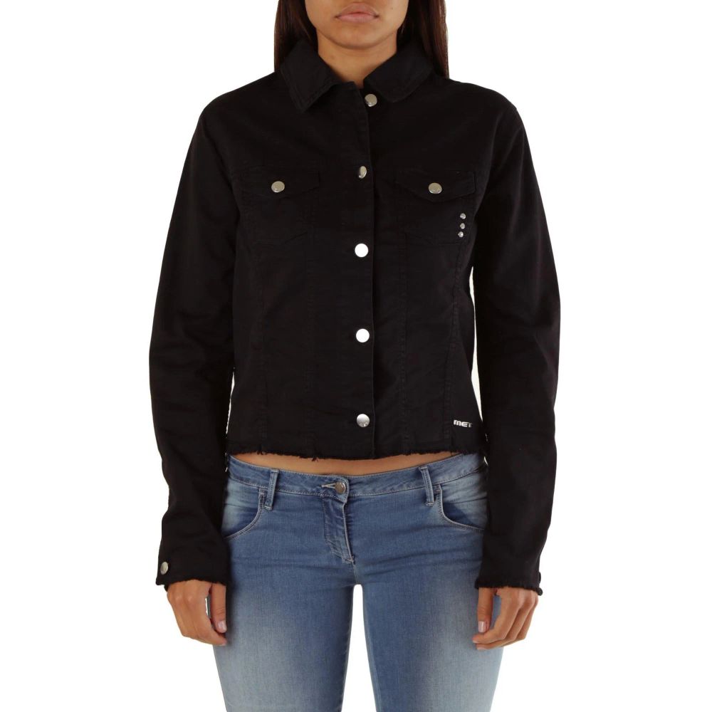 Met Trucker Jackets - Black Cotton Denim Jacket