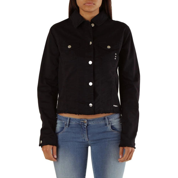 Met Trucker Jackets - Black Cotton Denim Jacket