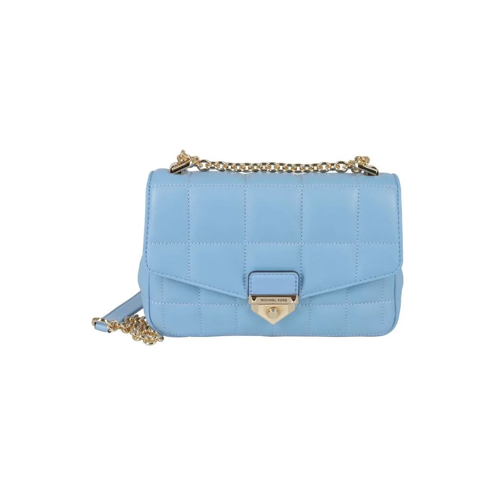 Michael Kors 30H0G1SL1TPLB Blue Leather Bag 21x18x12cm