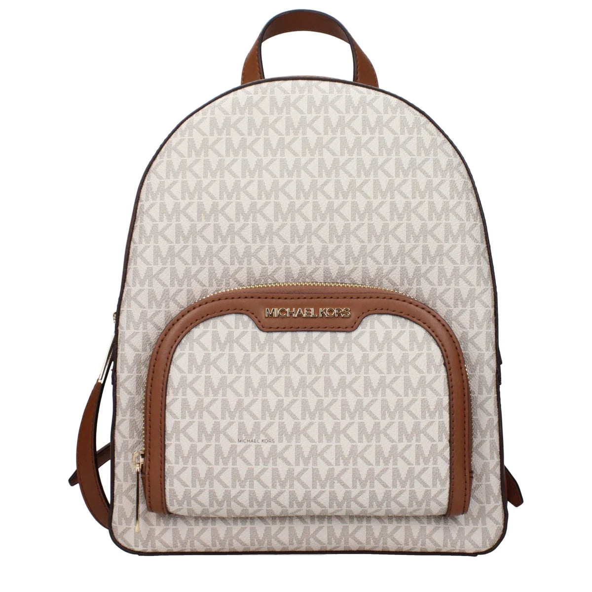 Michael Kors Beige Backpack 35S2G8TB2BVANILLA with Logo and Adjustable Straps