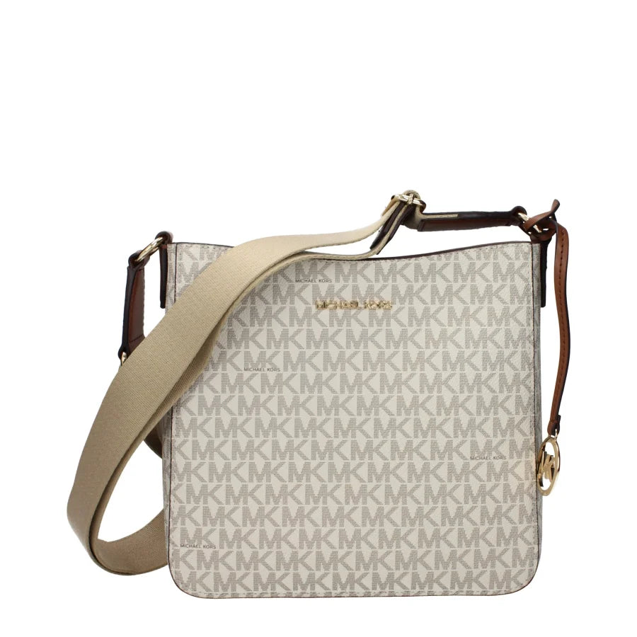 Michael Kors Beige Fabric Crossbody Bag