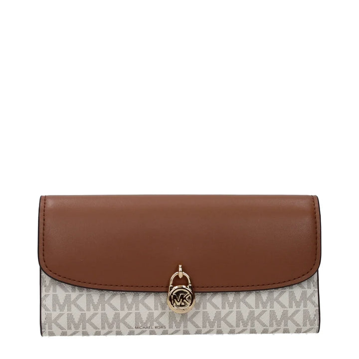 Michael Kors Beige Fabric Wallet