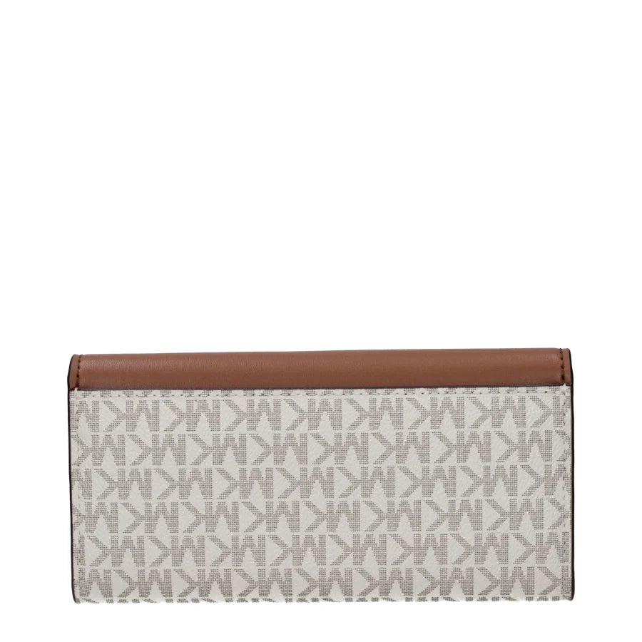 Michael Kors Beige Fabric Wallet