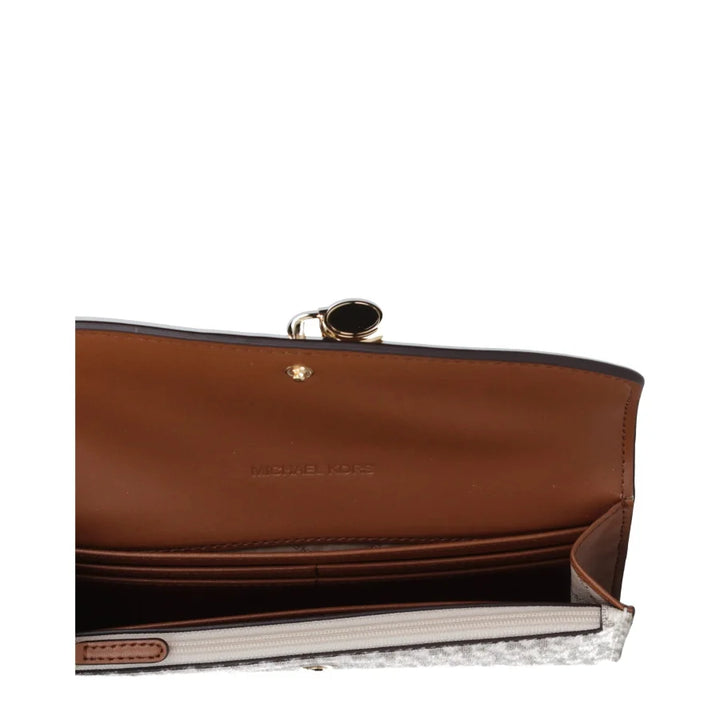 Michael Kors Beige Fabric Wallet