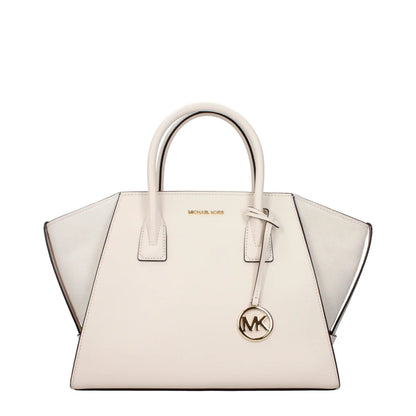 Michael Kors Beige Leather Handbag with Adjustable and Removable Straps
