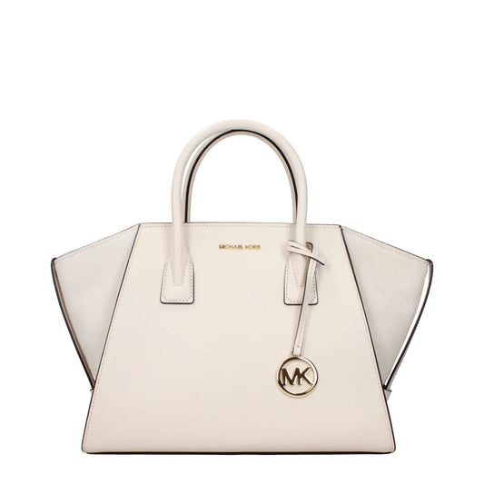 Michael Kors Beige Leather Handbag with Adjustable and Removable Straps