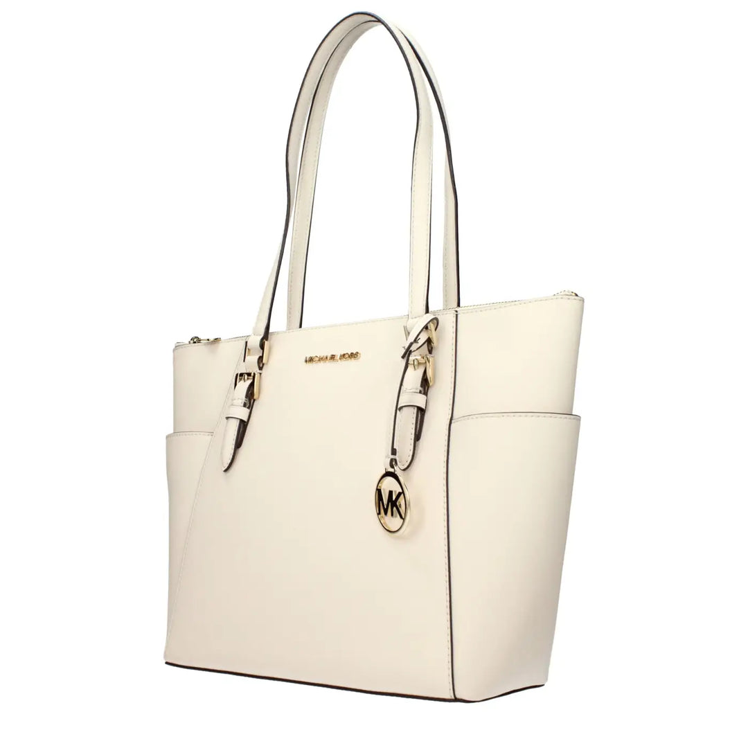 Michael Kors Beige Leather Shoulder Bag
