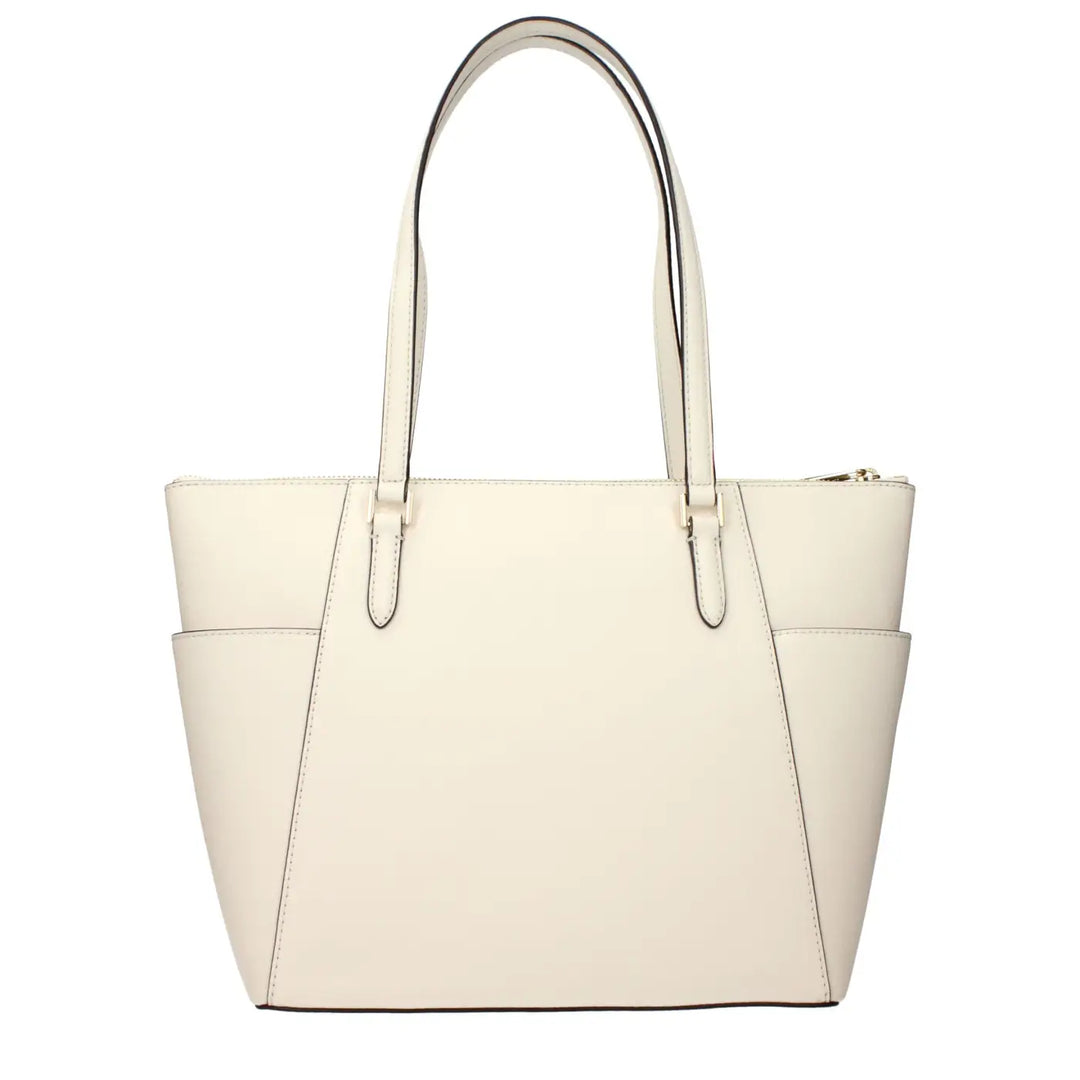 Michael Kors Beige Leather Shoulder Bag